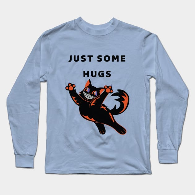 free hugs from cat Long Sleeve T-Shirt by funnyd